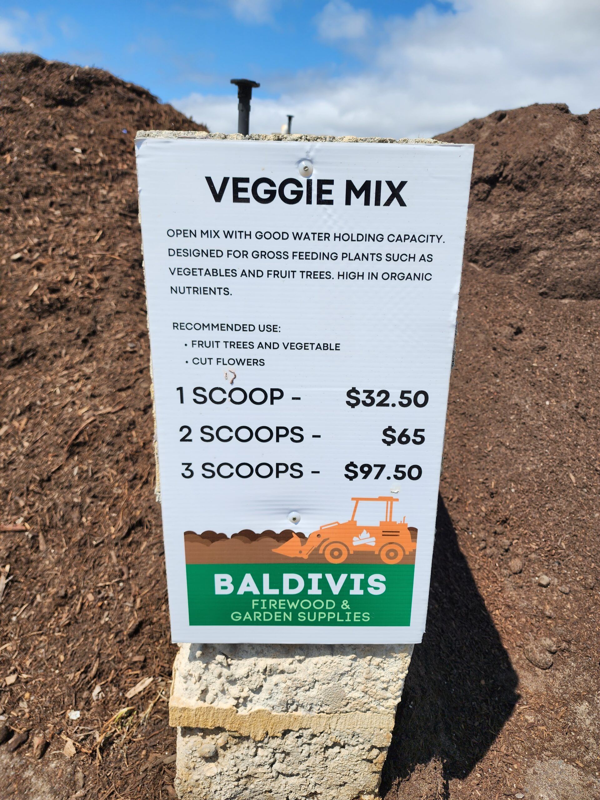 Veggie & Flower Mix Sign Premium Veggie & Flower Mix Sign